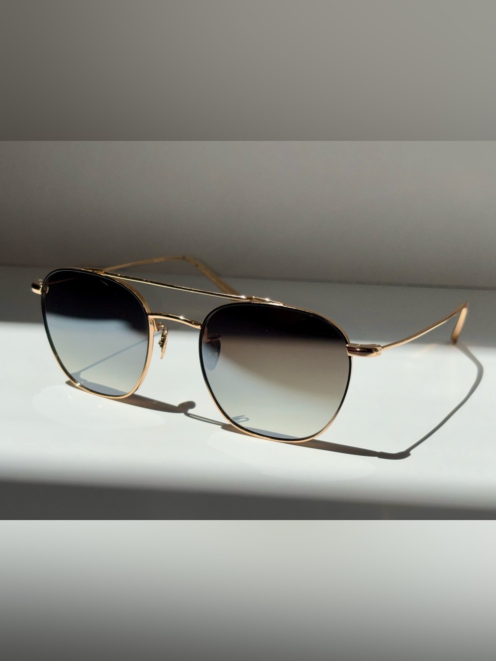 KREWE - EARHART | 24K + Matte Black Fade Sunglasses